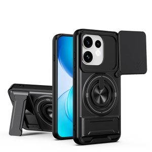 GOLDEN MASK جولدن ماسك اوبو رينو 16 برو (Oppo Reno 16 Pro) جراب حماية مع استاند وحماية الكاميرا (اسود)