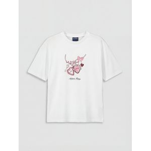 LC Waikiki Crew Neck Monaco Printed Girl's T-Shirt