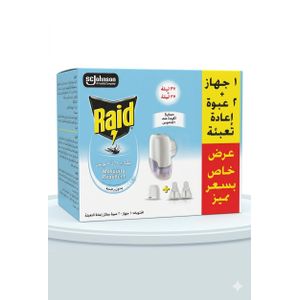 Raid Electric Mosquito Repellent (Liquid) + 2 Refill Packs -41ml