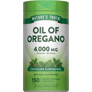 Nature's Truth Oregano – 4000 mg – 150 Softgels  Premium Quality Herbal Supplement