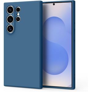 Soft Silicone Cases for Samsung Galaxy S25 Ultra 5G,(Military Grade Drop Protection) (Anti-Scratch Microfiber Lining) Shockproof Slim Cover for Galaxy S25 Ultra (Navy Blue)