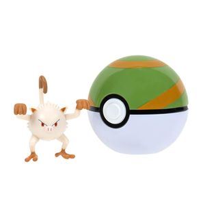 Jazawares – Clip N Go Games: Nintendo – Pokemon – Mankey & Nest Ball (95057)