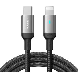 JOYROOM كابل من جويروم بطول 1.2 متر نوع USB تايب-C إلى لايتنينغ متوافق مع سمارتفون