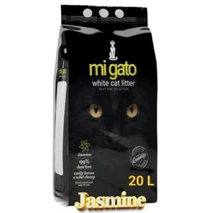 Mi Gato  White Clumping Cat Litter jasmine Scent 20L