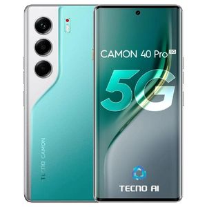 Tecno Camon 40 Pro Dual SIM, 256GB, 12GB RAM, 5G - Emerald Lake Green