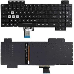 لوحة مفاتيح بديلة من اففا لاجهزة اسوس تي يو اف للالعاب FX705 FX504 FX504G FX505 FX505D FX80 FX86 باضاءة خلفية RGB