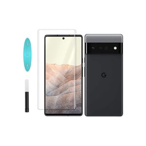 واقي شاشة زجاجي مقوى مقاوم للأشعة فوق البنفسجية بدرجة صلابة 9H، بتقنية متطورة بدون حواف، لاصق بالكامل، مقاوم للأشعة فوق البنفسجية، منحني من الحافة إلى الحافة، متوافق مع أغلفة الحماية، وضوح عالي الدقة، سهل التركيب، متوافق مع هاتف جوجل بيكسل 8 برو