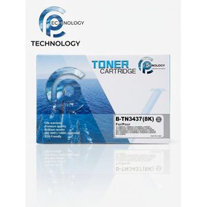 PC TECHNOLOGY Combatibal Toner Cartridge for Brother TN-3437 - High Yield 8,000 Page Capacity