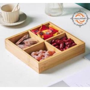 طقم تسالي خشبي