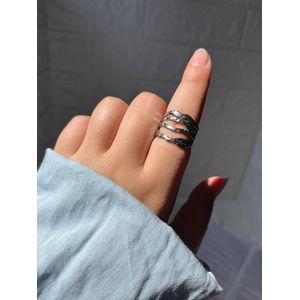 خاتم استانليس لون فضى - مجوهرات رائعة استانليس للنساء، مثالية لأعياد الميلاد والذكرى السنوية وغيرها من اللحظات الخاصة