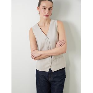 LC Waikiki سترة كلاسيكية نسائية برقبة V