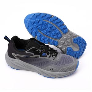 Activ Grey & Black Comfy Textile Sneakers