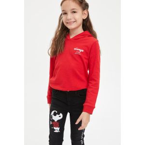 Defacto Girl Regular Fit Sweat Shirt - Red
