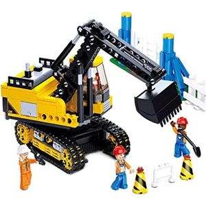 Building Blocks Sluban Town Construction Excavator Building Blocks- 614 Pcs