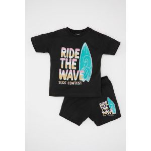 Defacto Baby Boy Regular Fit Knitted Set - Black