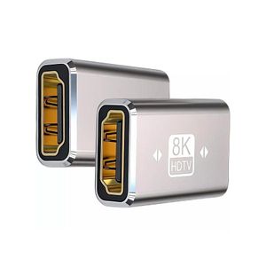 8K HDMI Female to Female Adapter HDMI 2.1 Coupler HDMI Extender Connector with 8K@60Hz 4K@120Hz High Speed 48Gbps HDR eARC HDCP for HDTV, Roku Stick, Monitor, Projector, Laptop, Xbox, PS4/PS5