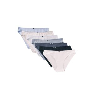 Women's secret Pack of 7 classic cotton pointelle panties in a mix of colors