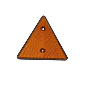 Car Triangle Reflector - Orange - Reflective Safety Patch with Two Mounting Holes