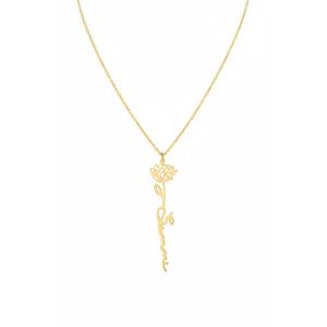 VILLMAR سلسلة "وردة الجوري" الذهبية بتصميم انسيابي – ستانلس ستيل (قطعة فنية فريدة)