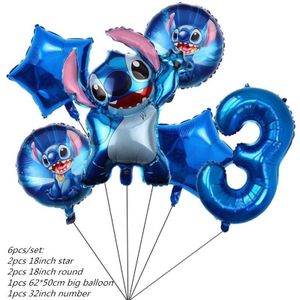 1 Set Lilo & Stitch Theme Birthday Party Disney Balloons Stitch Party  Decorations Baby Shower Boy Girl Kids Favors Toys Gift