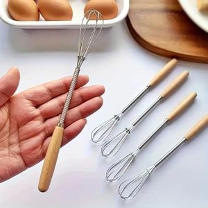 Stainless Steel Wire Egg Beater for Whisking Beating Mixing Ingredients Mixing Sauces - 1 Piece