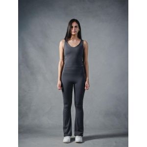 Beyond Sportswear Women's Grey Compression seamless Flare Pants