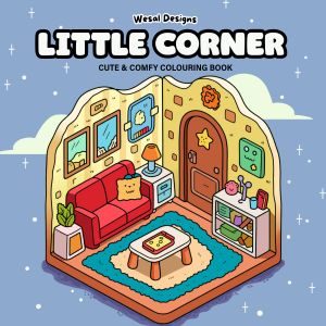 كتاب تلوين 40رسمه Little Corner مقاس20*20سم A7