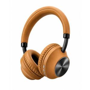 SODO Wireless Bluetooth headphones with TF card slot and up to 8 hours of playtime, extendable design, model SD-1008, Brown color
