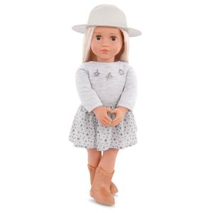 Our Generation Abigale Fashion Doll 18 Inch with Brim Hat & Country Outfit - BD31533Z