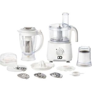 IDO 25 Functions Food Processor, 1000w 2 Speeds -FP1000-WH