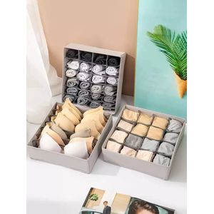 Set of compartmentalized organizers for underwear and socks