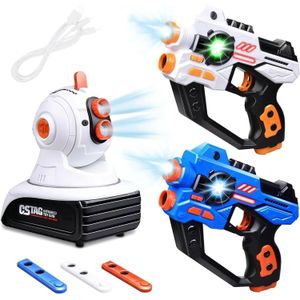 Laser Tag, 2 Lazer Toy Gun of Projector with USB Cable, Laser Tag Set for Kids, Teens, Adults, Shooting Battle Games with 3 Targets, Birthday Gift Toys for 6 7 8 9 10 11 12+Year Old Boys Girls