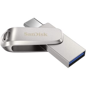 Sandisk فلاشه Ultra Dual Drive Luxe بمنفذ USB- Type-C وسعه 128  GB - سرعة  150 ميجابايت/ثانية، USB 3.1 Gen 1