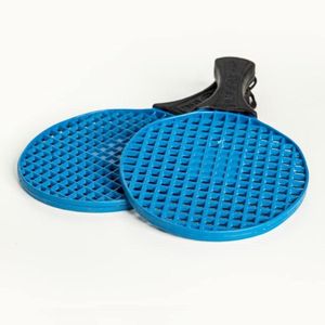 مجموعة مضارب كرة السرعة (زوج) - مضارب بلاستيكية متينة بتصميم شبكي جيد التهوية - متعددة الألوان - مثالية للتمارين الرياضية واللعب في الهواء الطلق.