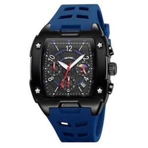 Skmei ساعة رياضية أنيقة – ساعات رجالية عصرية بحركة كوارتز، مقاومة للماء حتى عمق 30 مترًا، ساعة متعددة الوظائف 9345