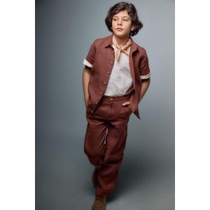 Defacto بنطلون كتان اولادي قصة عادية برجل عادية بجيب