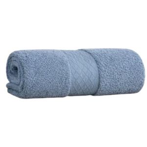 Snooze فوطة وجه حمام قطن 100٪ – 500 جرام، وبر عالي، وزن تقيل، عالية الامتصاص, ويفز لايت بلو