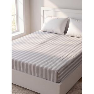 LC Waikiki Striped Double Cotton Fitted Sheet