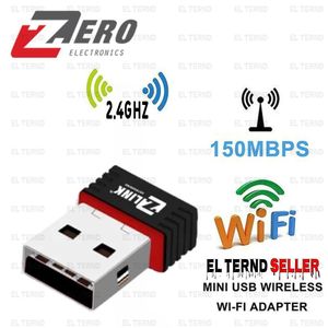 ZERO محول USB صغير لاسلكي N بسرعة 150 ميجابت في الثانية بتردد 2.4 جيجاهرتز متوافق مع جميع انظمة الويندوز والماك بواسطة EL-TERND