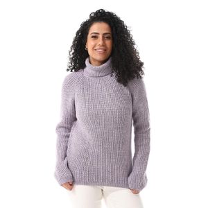 Andora Light Purple Turtle Neck Slip On Knitted Pullover