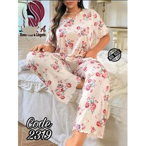 بيجامة حريمي صيفي  فري سايز تلبيس من 75 إلى 95 كجم