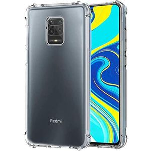 جراب حماية شفاف لهاتف ريدمي نوت 9 برو ماكس _ ريدمي نوت 9S _ ريدمي نوت 10 لايت ناعم من البولي يوريثين الحراري والسيليكون ممتص للصدمات بزاوية معززة وحماية