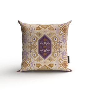 Art Mood HOME Bohos 1 Stripes Cushion velvet Multi color 40W x 40L CM