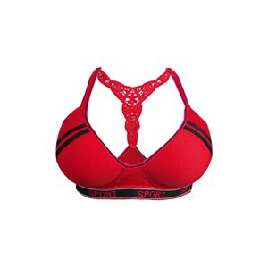 Buy Generic Women Lace Bra Gather Back Closure Wire Free Brassiere Bralette  Female Large Cup Big Size Push up Bra at