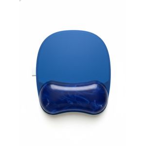 Mouse pad with a comfortable wrist rest, featuring a flexible and non-slip silicone gel design - ideal for hand comfort and reducing fatigue while using the computer.