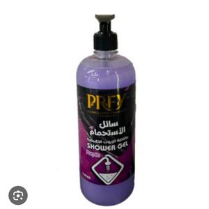 PRFY شاور جيل بخلاصة الزيوت الطبيعية من برفي ١ لتر مع ليفه هدية