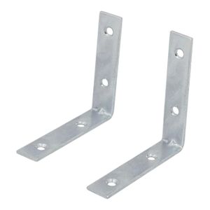 Heavy-Duty L-Shaped Metal Corner Bracket 10cm x 10cm 90-Degree Right Angle Joint Fastening Brace for Wooden Furniture Tables Chairs Doors Windows Bookshelves and Curtain Rods