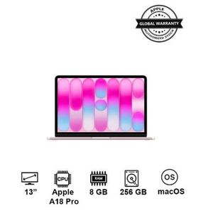 Apple  MacBook Neo -  A18 Pro 6-core   - 256GB - 8GB Ram - 13 inch -English/Arabic - Blush