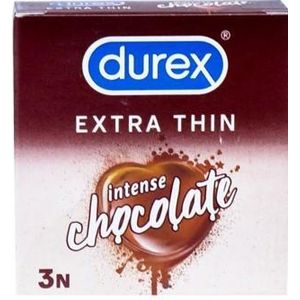 Durex دوركس واقيات ذكرية بنكهة الشوكولاتة - عبوة ٣ قطع