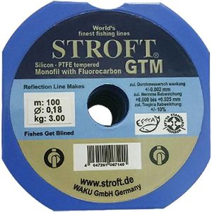 STROFT Fishing Line Invisible STROFT80% fluorocarbon   made in Germany 100 meter Size 18 Canary Yellow